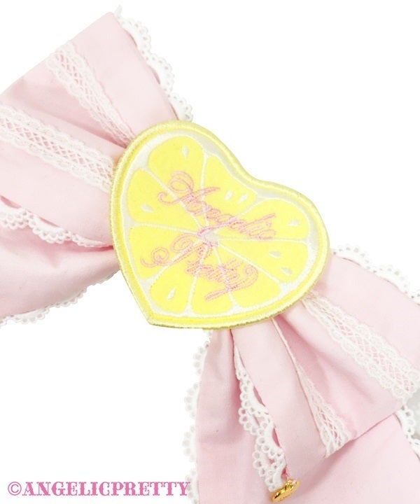 Delicious Lemonade Head Bow by Angelic Pretty