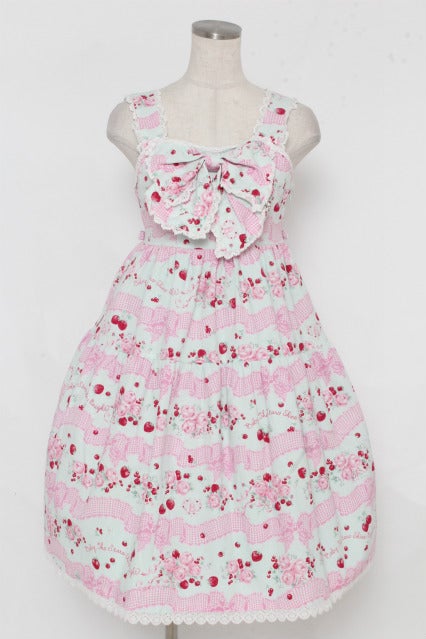Sweet Gingham Border Ribbon Ribbon Baby Doll JSK by Baby, the