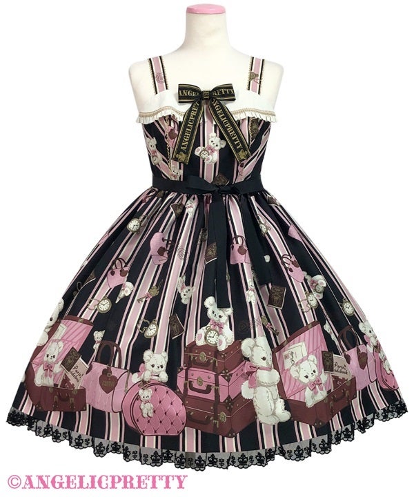 Travel Bear Collared JSK by Angelic Pretty