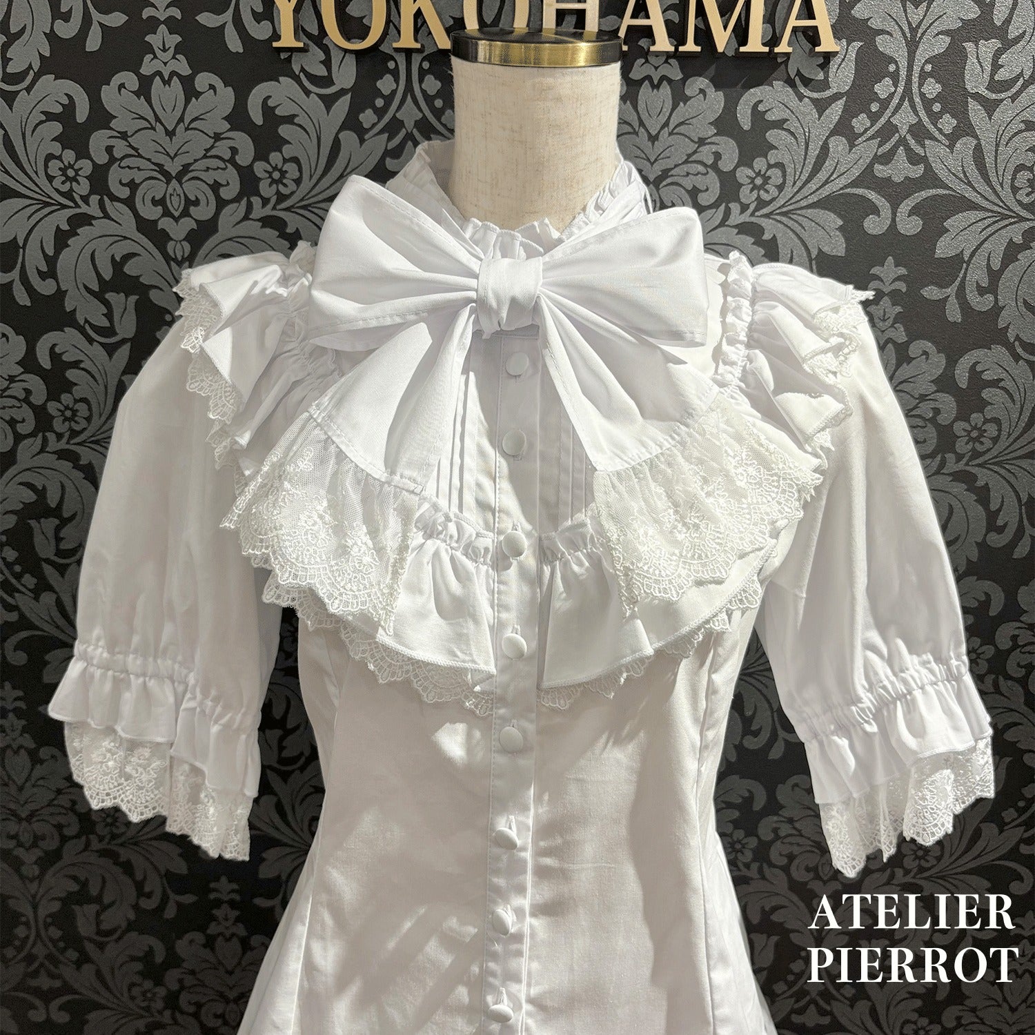 トップス ATELIER PIERROT Silent Gospel Blouse Silent Gospel Blouse by Atelier Pierrot