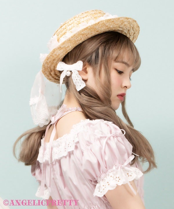 angelic pretty ハット Flower Lace Straw Hat by Angelic Pretty