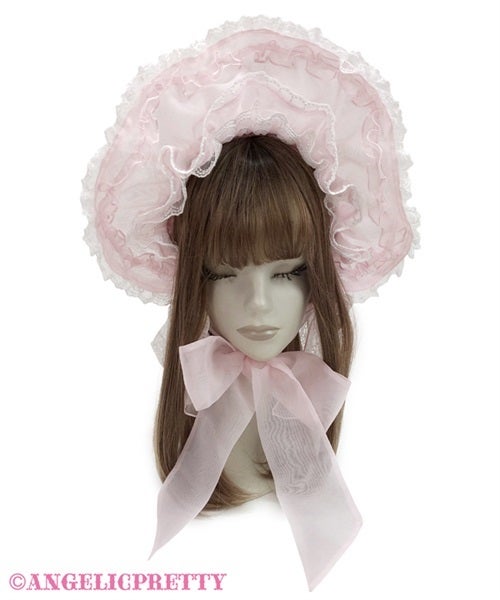 Angelic pretty Babyレースボンネット Frill See-Through Bonnet by Angelic Pretty