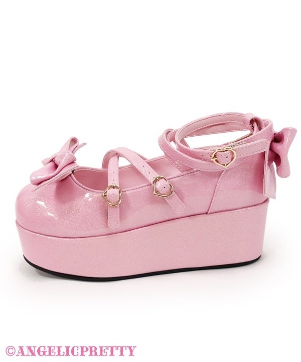 Angelic Pretty Dreamy Twinkleシューズ ピンク Dreamy Twinkle Shoes by Angelic Pretty
