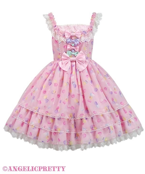 MTO] Sugar Hearts Round Switching JSK by Angelic Pretty