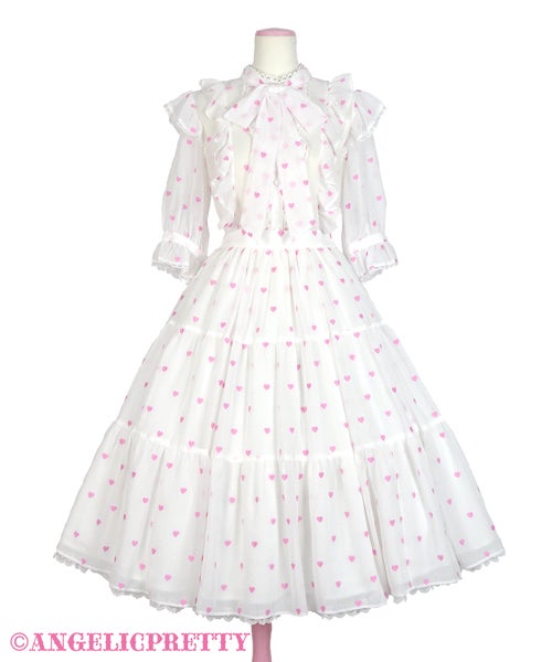 angelic pretty petit heart ブラウス オフ白 Petit Heart Blouse (2021) by Angelic Pretty