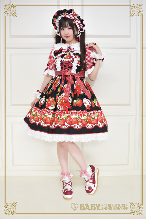 Love's Strawberry Afternoon Teaジャンパースカート BABY,THE STARS