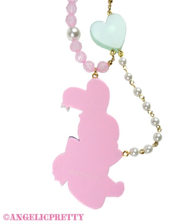Happy Lyrical Bunny Necklace (2025) by Angelic Pretty