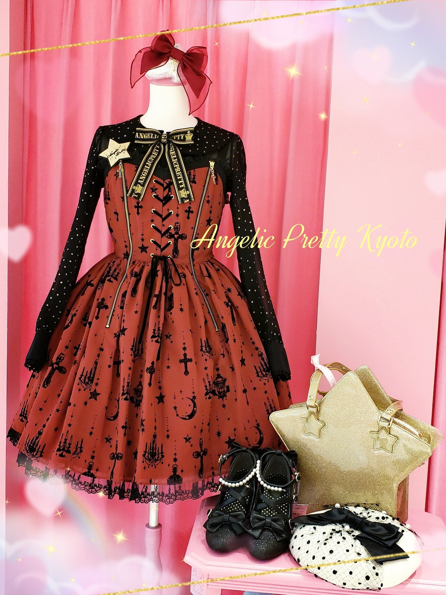 Angelic Pretty ワイン　JSK Holy Lantern JSK (Winter 2019) by Angelic Pretty