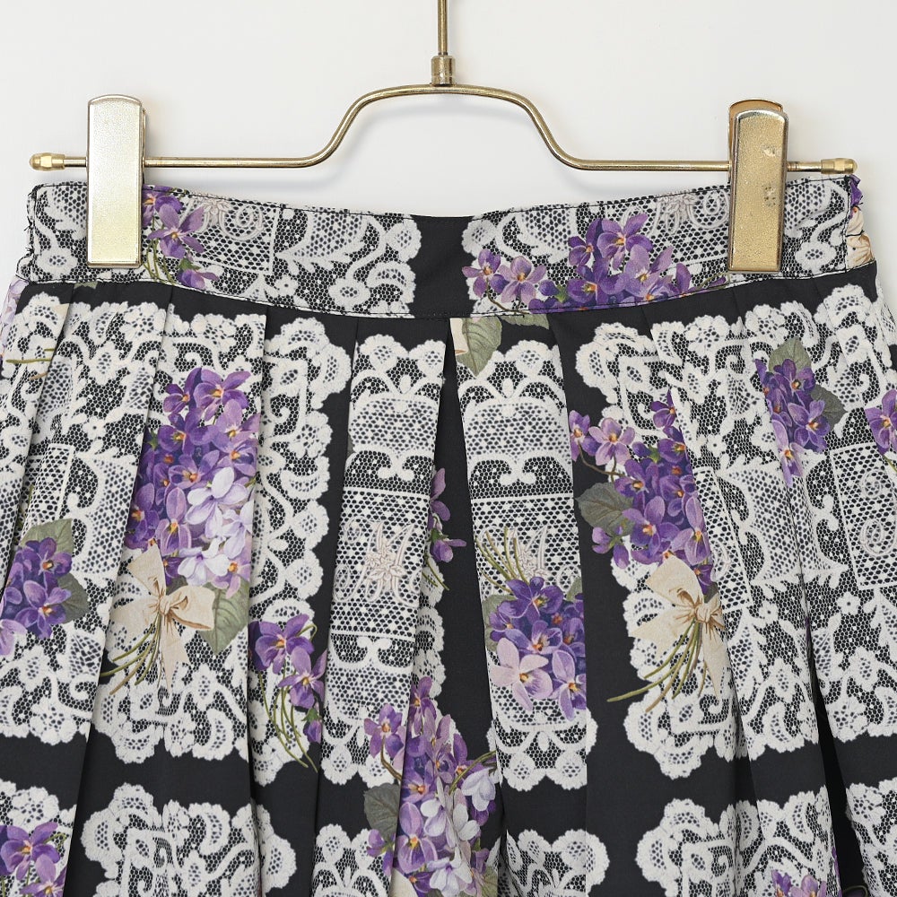 Violet Lace Tuck Skirt (2025) by Melody BasKet
