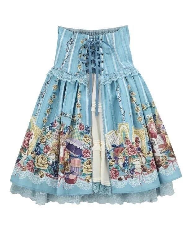 Kawaii - Tea Time Bunny Skirt by Axes Femme