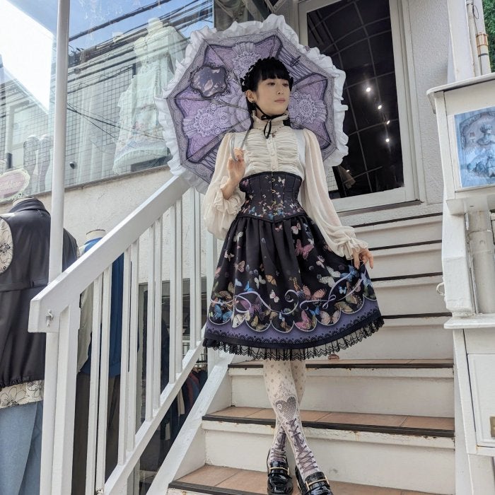 Abilletage ~ Lace Print Umbrella by Indie Brand