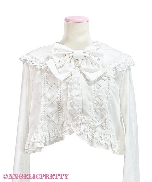 Angelic Pretty ボレロ レース 白 Dolly Lace-Up Bolero by Angelic Pretty