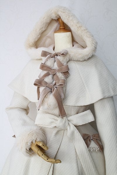 Elegant Coat with Hood and Cape (2018) by Victorian Maiden
