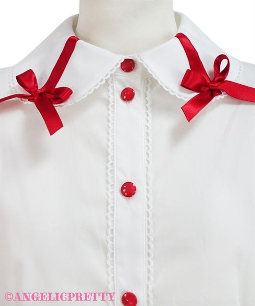 Charming Cross Ribbon Blouse by Angelic Pretty