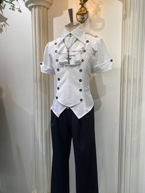 ATELIER BOZ (アトリエボズ)シュタイナー 半袖ブラウス Men's Steiner Short Sleeve Blouse by Atelier Boz