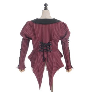 Chalmiere ~ Striped Lace-Up Jacket by Axes Femme
