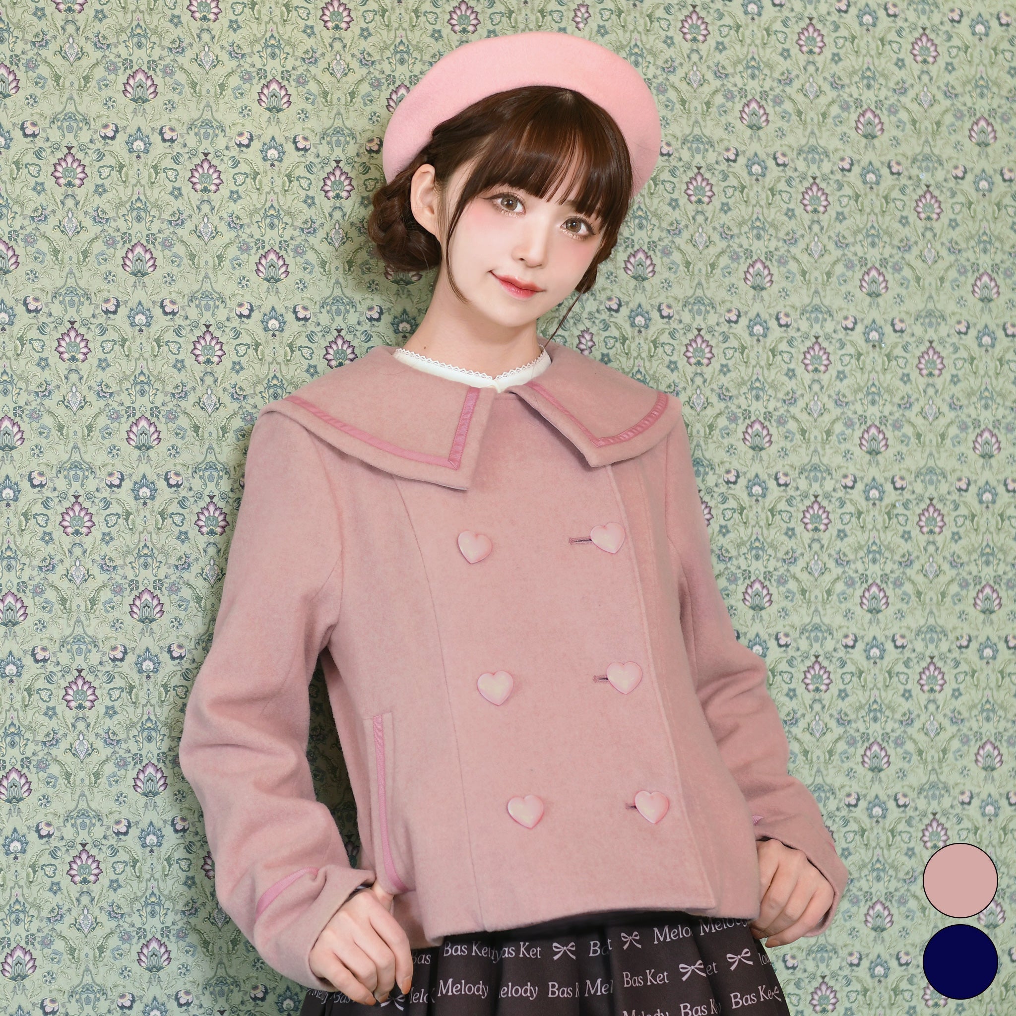 Sailor Collar Short Coat by Melody BasKet