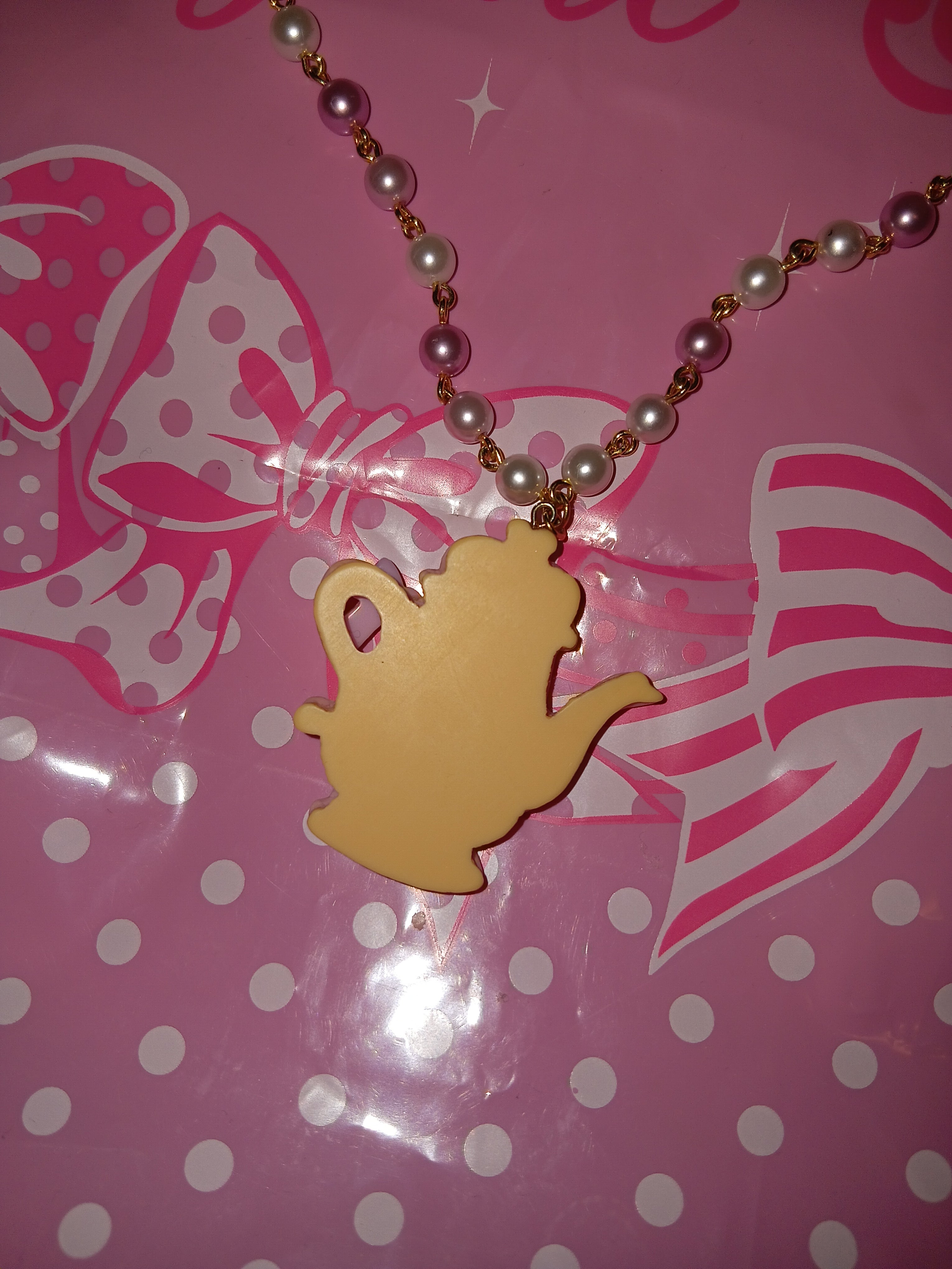 Tea Pot Cookie Necklace by Angelic Pretty