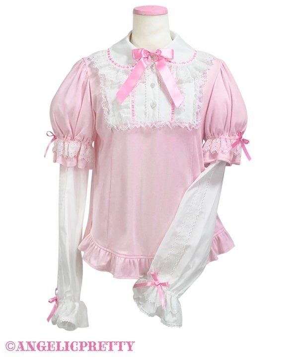 Angelic Pretty 袖取り外し可 編み上げカットソー Classic Detachable Sleeves Cutsew (2024) by Angelic Pretty