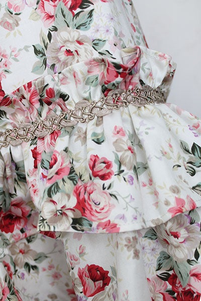 Rococo Bouquet Bustle Long Skirt (2018) by Victorian Maiden