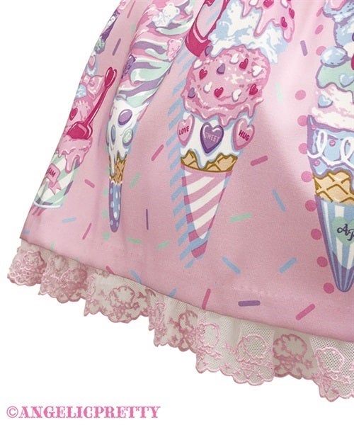 Angelic Pretty Decoration Icecream スカート Decoration Ice Cream JSK by Angelic Pretty