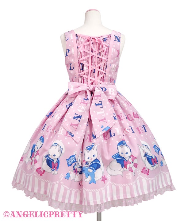 Angelicpretty★Naby girlJSKセット★マリン Sailor Marine Kitten JSK Set by Angelic Pretty