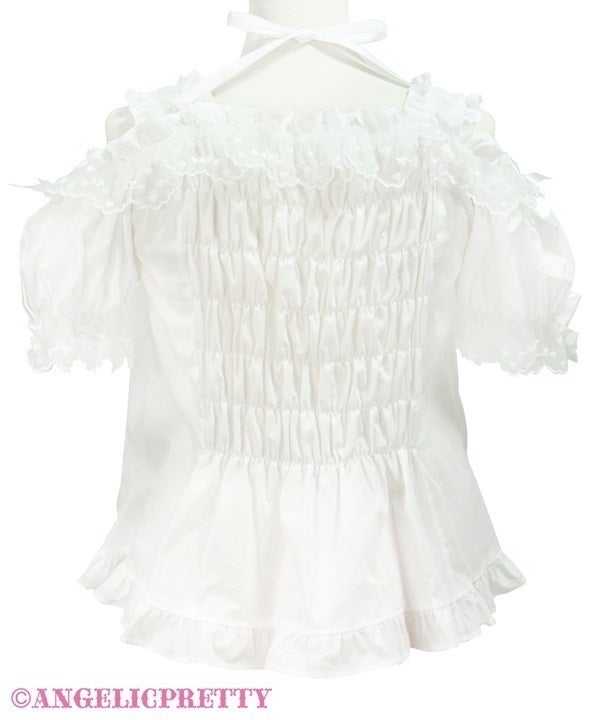 Stylish Shirring Blouse by Angelic Pretty