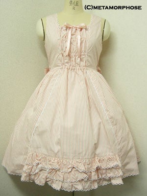 Stripe Frill JSK by Metamorphose Temps de Fille