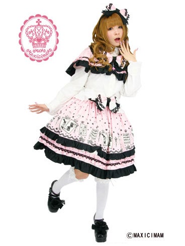 MAM/MAXICIMAM 黒猫アリスの不思議なティーパーティーOP Mysterious Black Cat Alice's Mysterious Tea Party Cape by MAXICIMAM