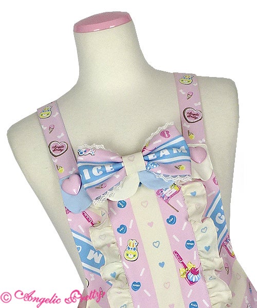 Ice Cream Parlor Salopette (2020 2nd Release) by Angelic Pretty