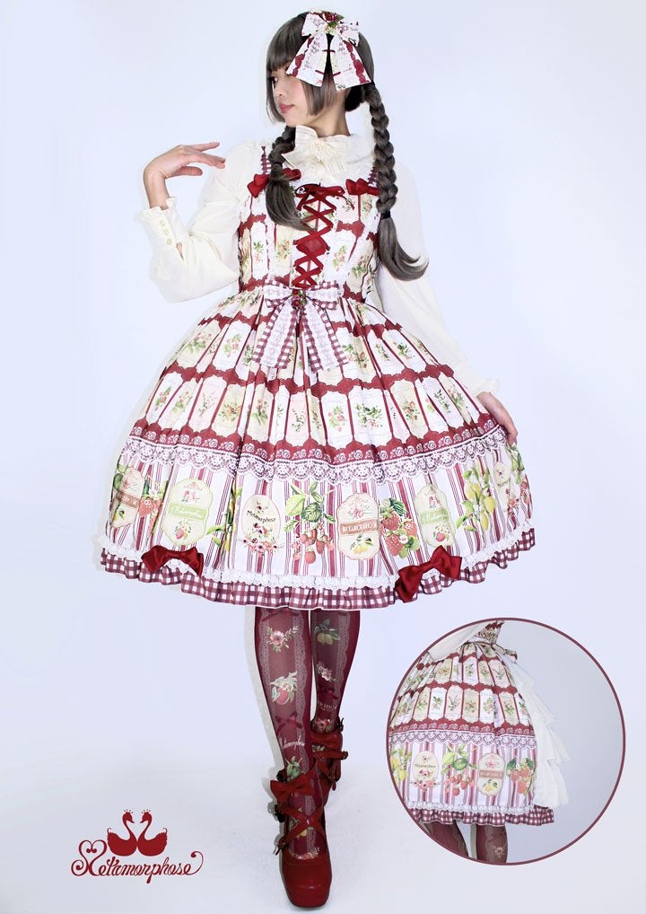 Vintage Fruit Bustle JSK by Metamorphose Temps de Fille