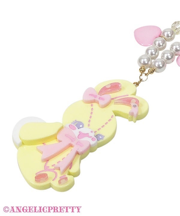 Cute Lyrical Bunny Necklace by Angelic Pretty
