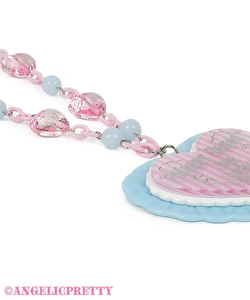 MELODY TOYS Heart Necklace (2020) by Angelic Pretty