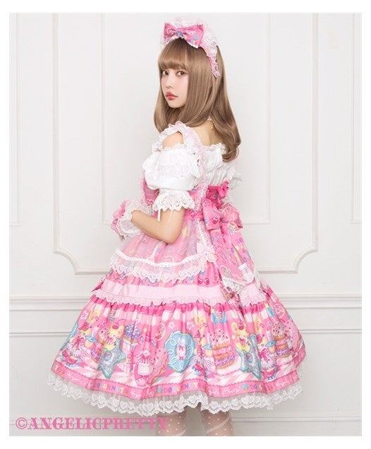 Toy's Donut Diner Apron Dress Set by Angelic Pretty