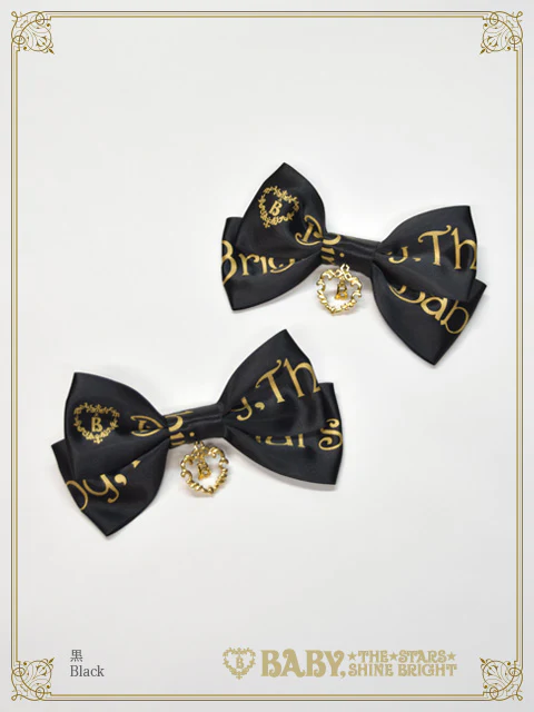 BABY Ribbon Sweet Diary リボンクリップ ネイビー Baby Ribbon Sweet Diary Ribbon Clip by Baby, the Stars Shine Bright