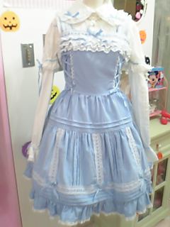 Corduroy Vertical Pintuck JSK by Angelic Pretty