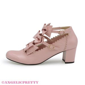 Angelic Pretty エナメルChelseaリボンシューズ ピンク Enamel Chelsea