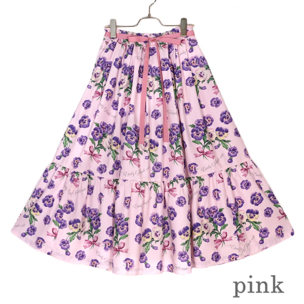 Pansy Ribbon Skirt by Emily Temple Cute