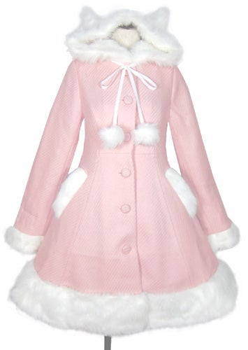 PUTUMAYO デカワンコ ゴスロリ コート Pompom Coat with Cat Ears by Putumayo