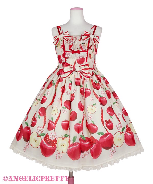 Angelic Pretty Girly Apple JSK 【中古】 Girly Apples JSK by Angelic Pretty