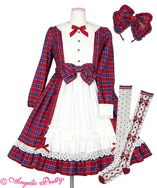 Angelic pretty 長袖 フリル リボン　キャンパスガール Campus Girl Set (2020 Lucky Pack) by Angelic Pretty