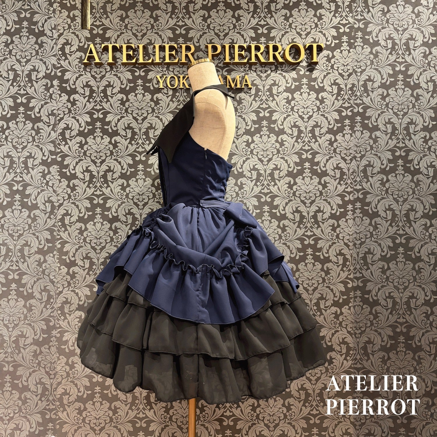 Batwing Waltz Dress ダイヤ柄 ジャンパースカート Batwing Waltz JSK by Atelier Pierrot