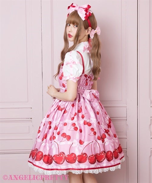 ANGELIC PRETTY CHARMING CHERRY JSK ワンピース Charming Cherry JSK by Angelic Pretty