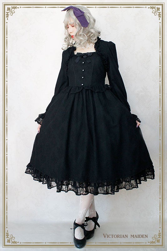 Rose Lace Elegant Long OP by Victorian Maiden