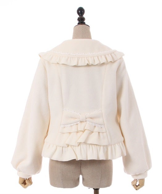 Kawaii - Back Frill Short Coat by Axes Femme