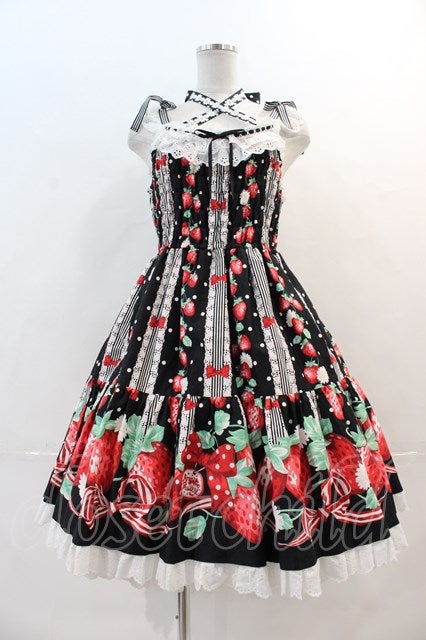 Freshly Picked Strawberries Shirring JSK (2020) by Angelic Pretty