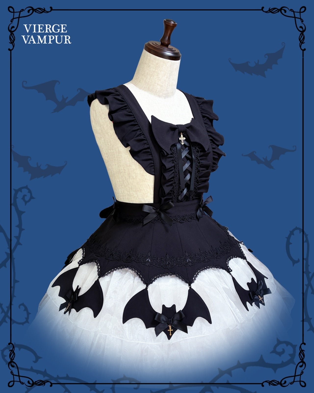 Vierge Vampur ~ Bat Party Apron by Indie Brand