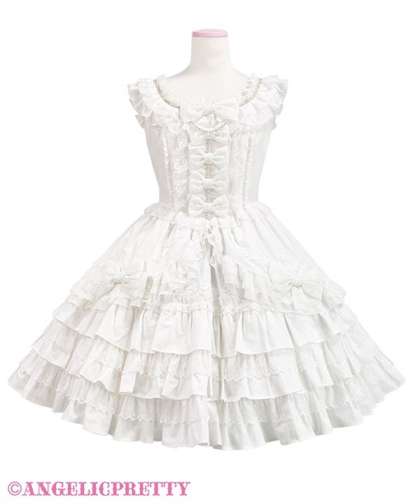 Angelic Pretty スカート ホワイト Lovely Princess JSK by Angelic Pretty