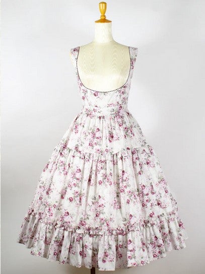 Rococo Bouquet Apron JSK (2024) by Victorian Maiden