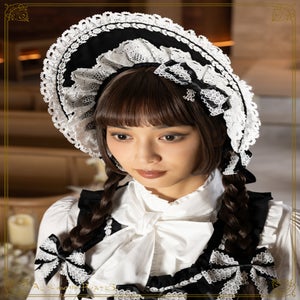 ALICE and the PIRATES Adeline ボンネット 黒 Adeline Bonnet by Alice and the Pirates